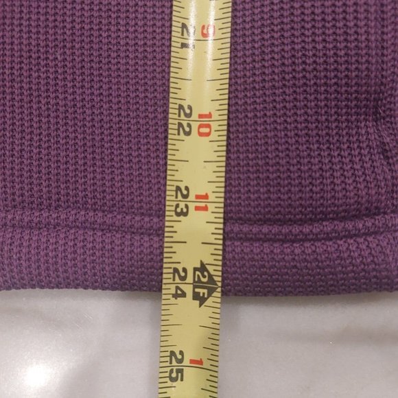 IZOD PERFORMX Purple Stretch Activewear Knit Zip Fleece Lined Jacket Size M - Picture 8 of 9